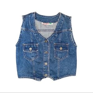 vintage denim vest